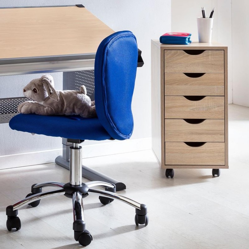 Archivador con Ruedas CLOVER, 5 Cajones, Color Blanco