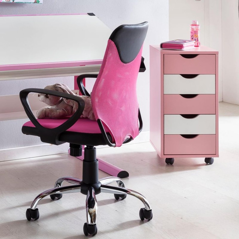 Archivador con Ruedas CLOVER, 5 Cajones, Color Blanco