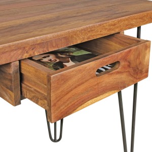 Escritorio GAMBIA, con cajón, en madera maciza