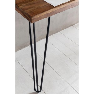 Escritorio GAMBIA, con cajón, en madera maciza