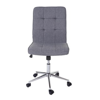 Silla de Oficina CASEL, Tapizada en Tela, Color Gris 2