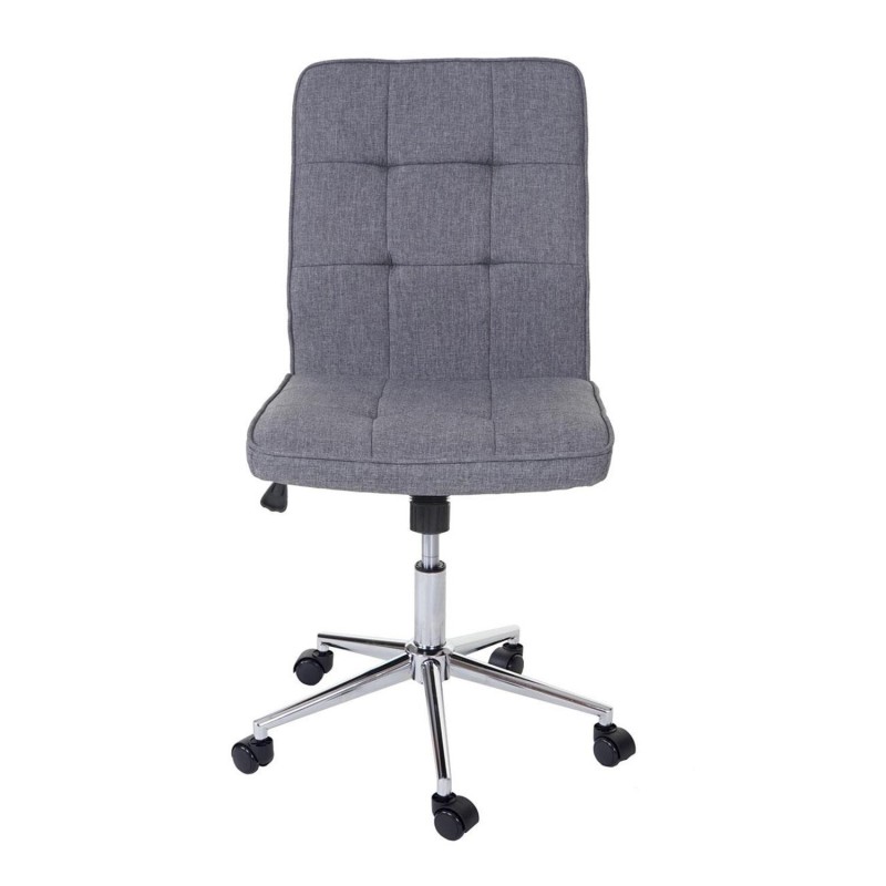 Silla de Oficina CASEL, Tapizada en Tela, Color Gris