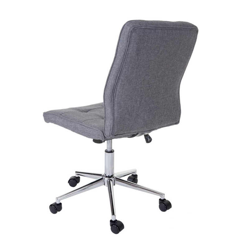Silla de Oficina CASEL, Tapizada en Tela, Color Gris