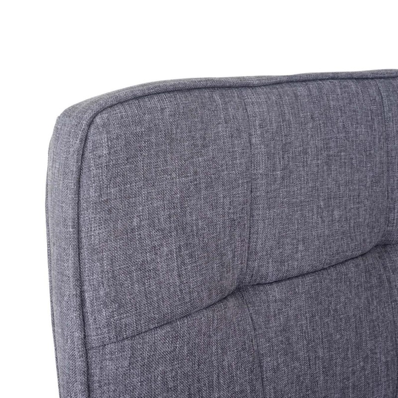Silla de Oficina CASEL, Tapizada en Tela, Color Gris