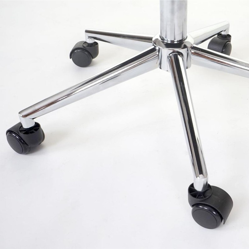 Silla de Oficina CASEL, Tapizada en Tela, Color Gris