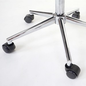 Silla de Oficina CASEL, Tapizada en Tela, Color Gris
