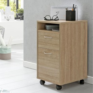 Archivador con Ruedas LEXI en Madera Color Roble