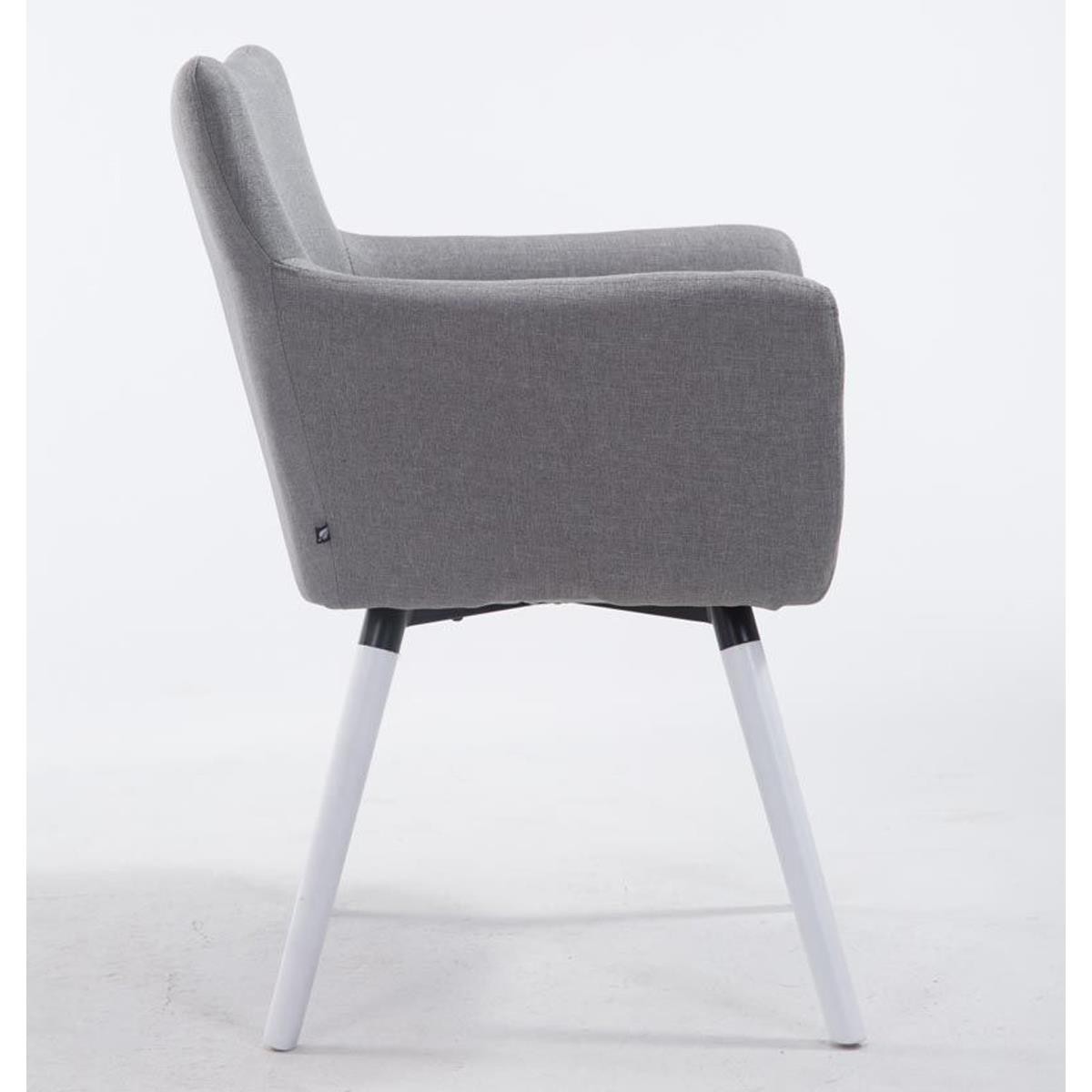 Silla de Confidente NIAGARA TELA, Patas Blancas, color Negro