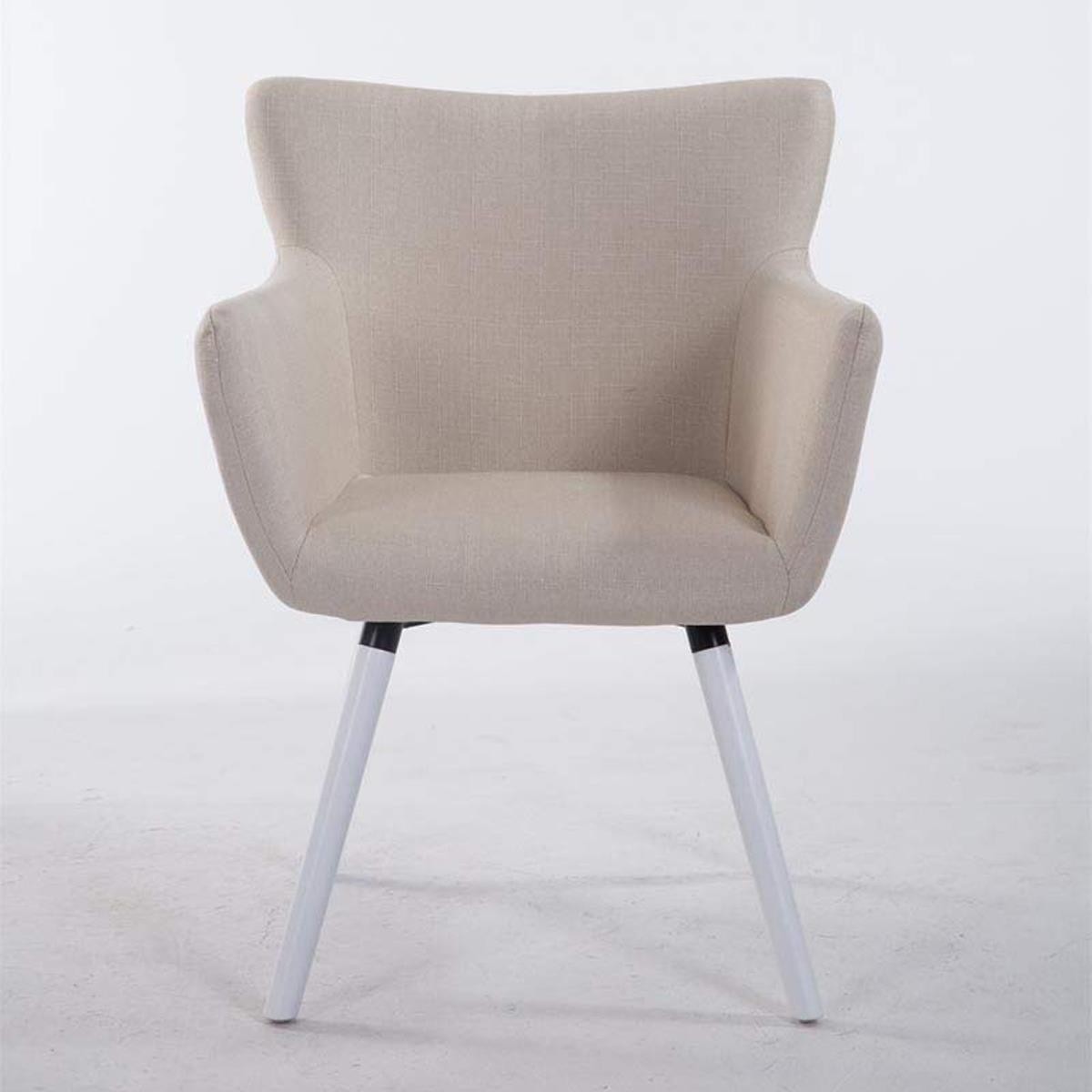Silla de Confidente NIAGARA TELA, Patas Blancas, color Negro