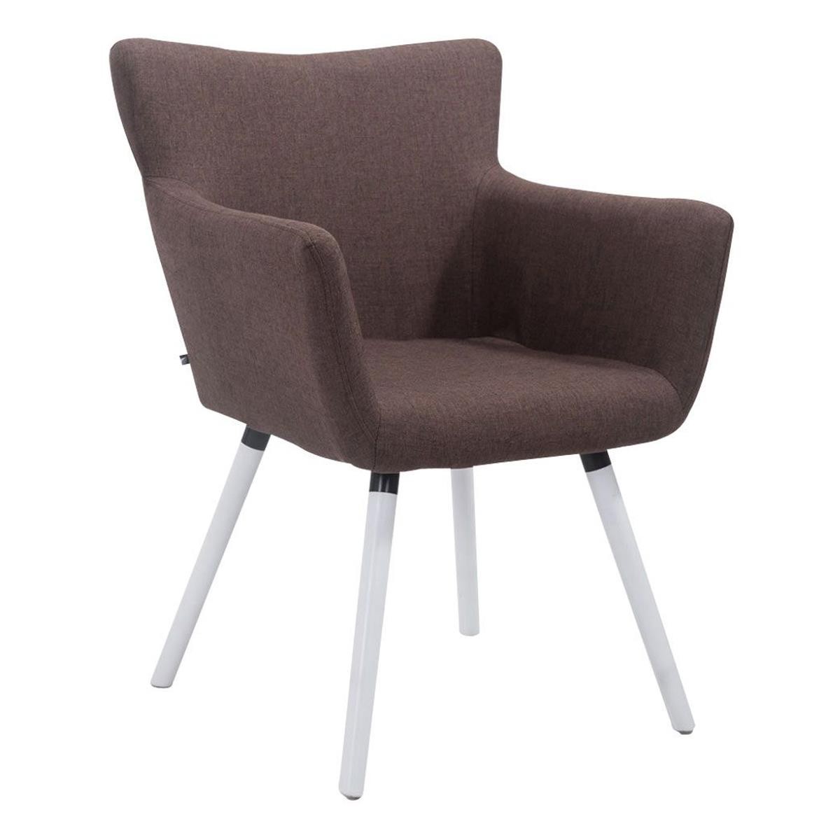 Silla de Confidente NIAGARA TELA, Patas Blancas, color Negro