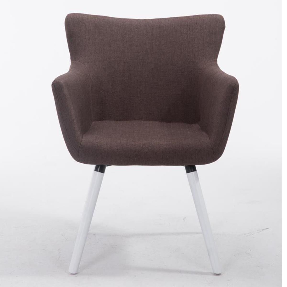 Silla de Confidente NIAGARA TELA, Patas Blancas, color Negro
