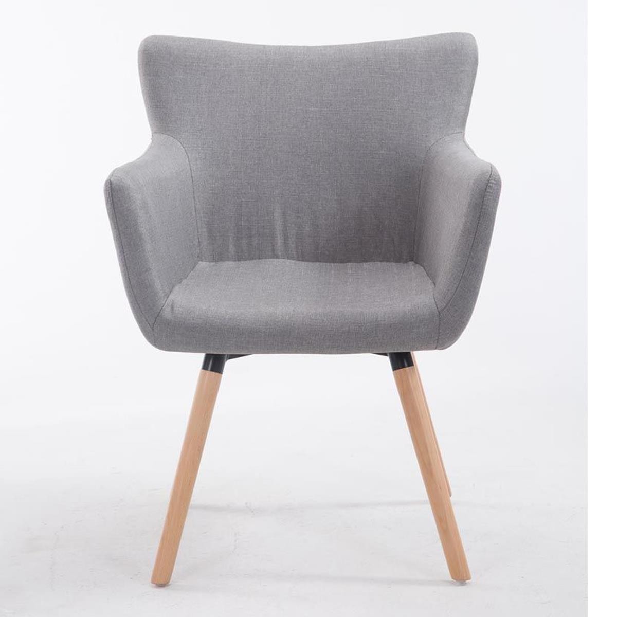 Silla de Confidente NIAGARA TELA, Patas Claras, color Negro
