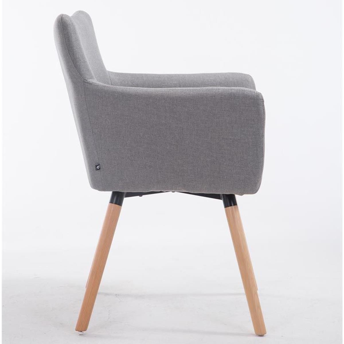 Silla de Confidente NIAGARA TELA, Patas Claras, color Negro