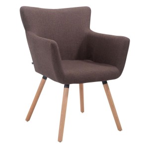 Silla de Confidente NIAGARA TELA, Patas Claras, Negro