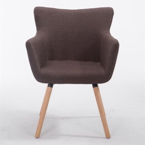 Silla de Confidente NIAGARA TELA, Patas Claras, Negro