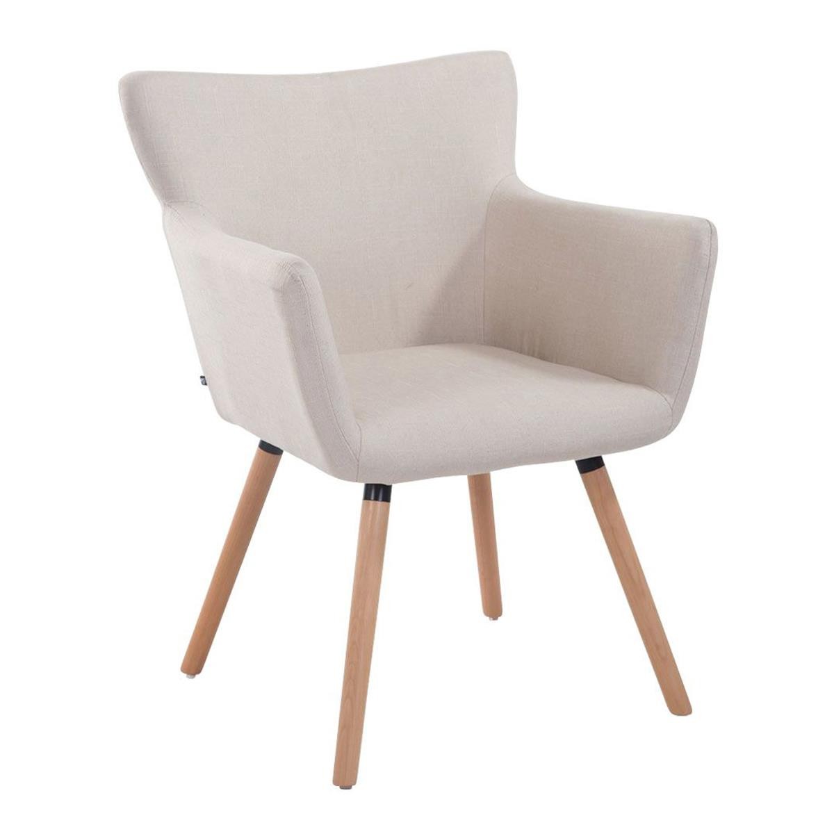 Silla de Confidente NIAGARA TELA, Patas Claras, color Negro