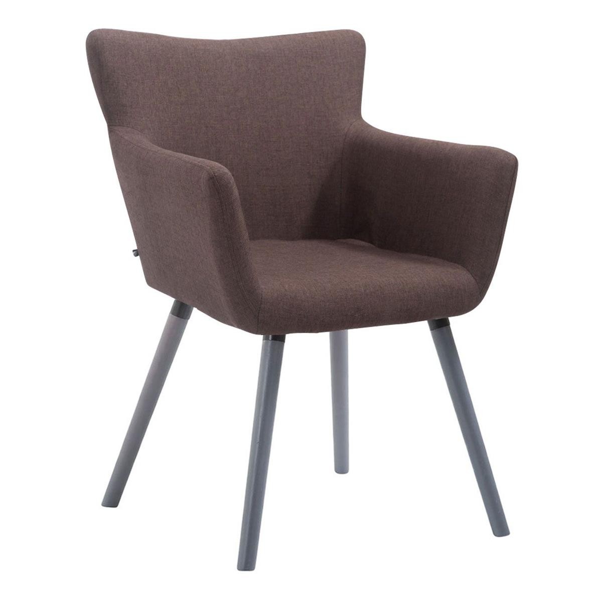 Silla de Confidente NIAGARA TELA, Patas Grises, color Negro