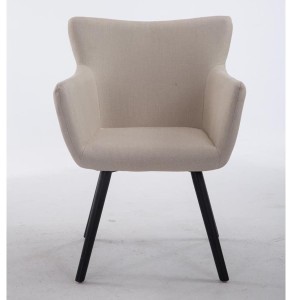 Silla de Confidente NIAGARA TELA, Patas Negras, Negro