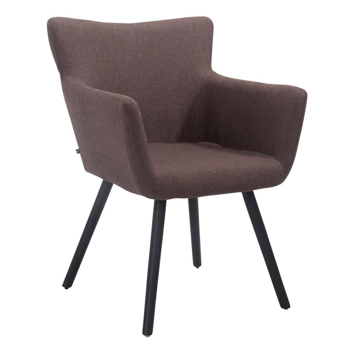 Silla de Confidente NIAGARA TELA, Patas Negras, color Negro