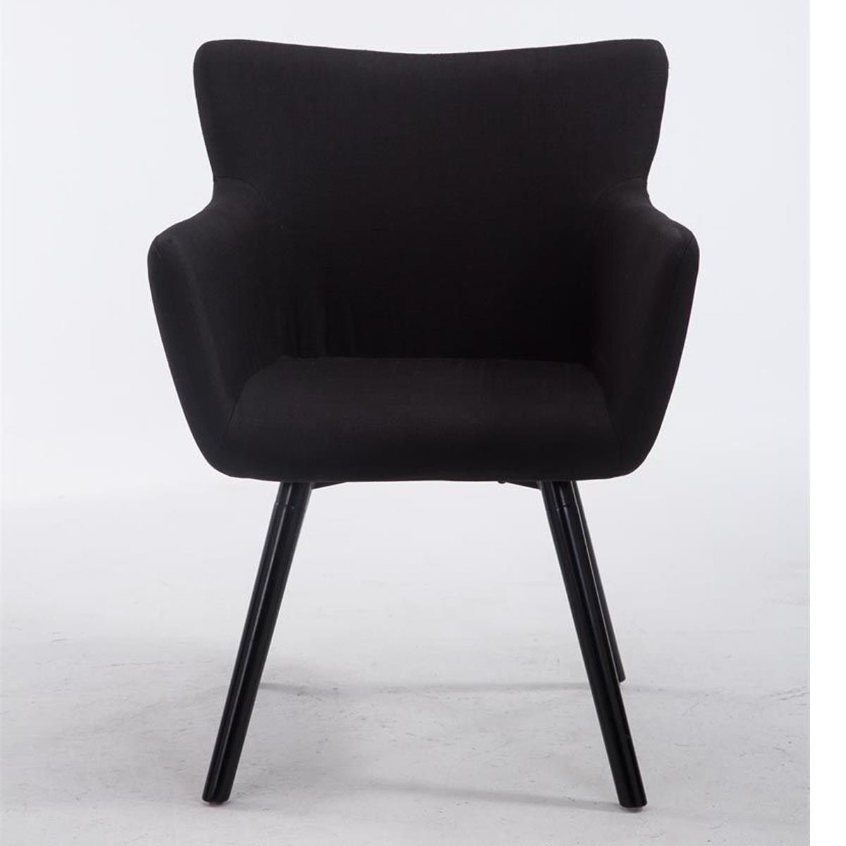 Silla de Confidente NIAGARA TELA, Patas Negras, color Negro