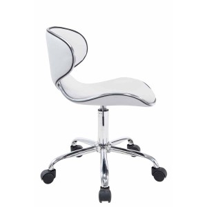 Silla de Oficina CARLOS, En Piel, Color Negro