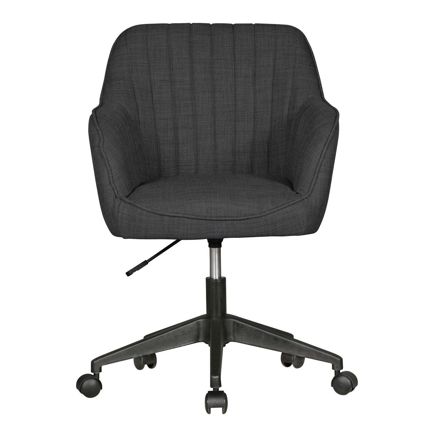 Silla de Oficina MARLA, Moderno Diseño, Tapizado en Tela, Color Negro