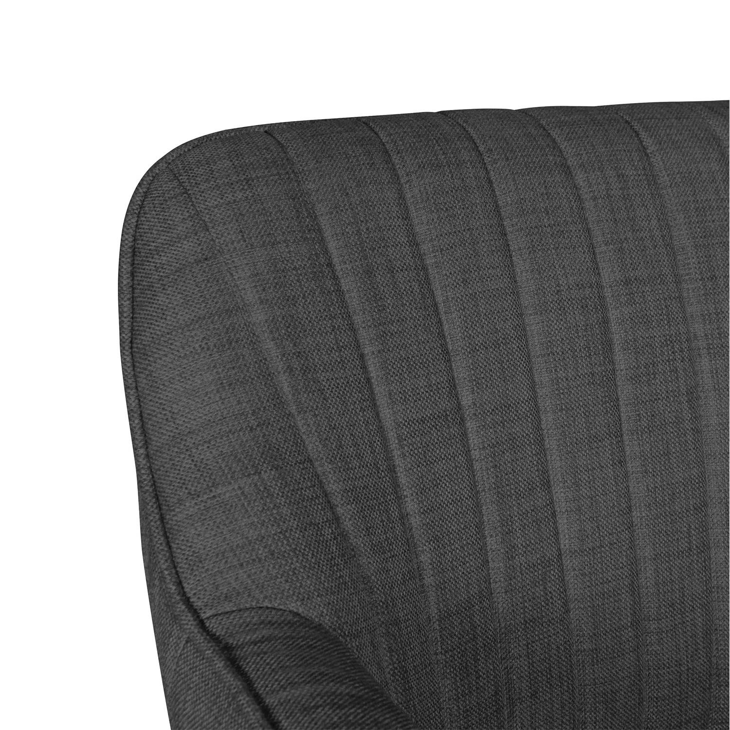 Silla de Oficina MARLA, Moderno Diseño, Tapizado en Tela, Color Negro