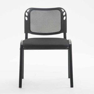 Silla de confidente MAIKEL, Apilable, Color Negro