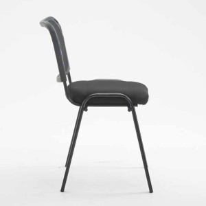 Silla de confidente MAIKEL, Apilable, Color Negro