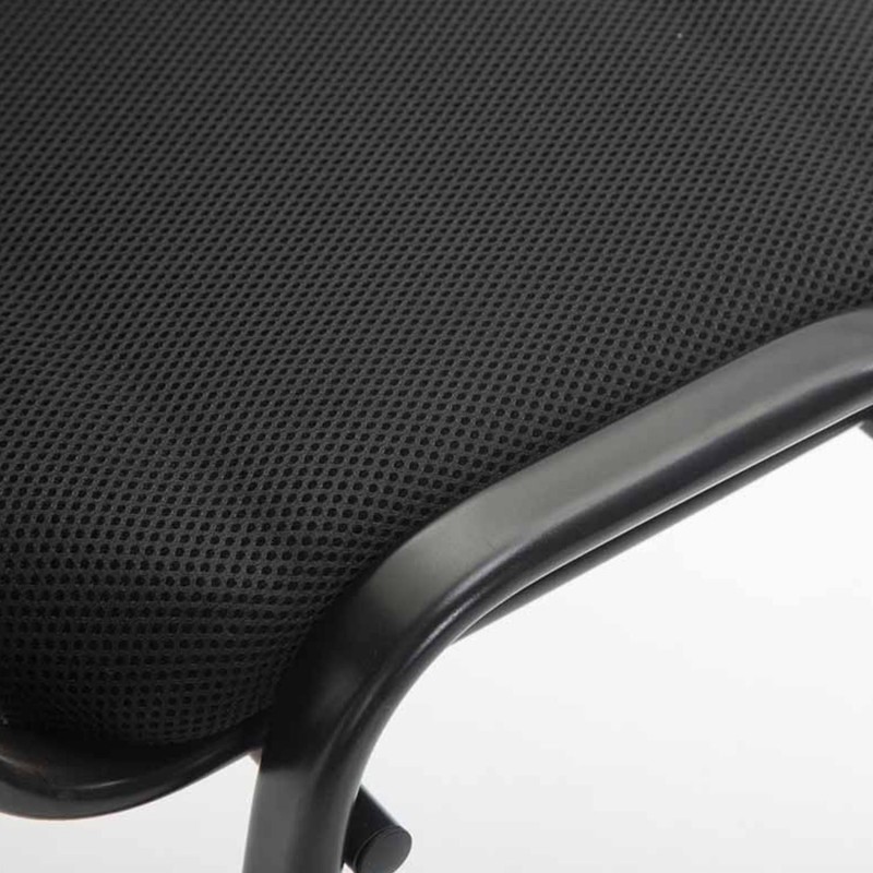 Silla de confidente MAIKEL, Apilable, Color Negro