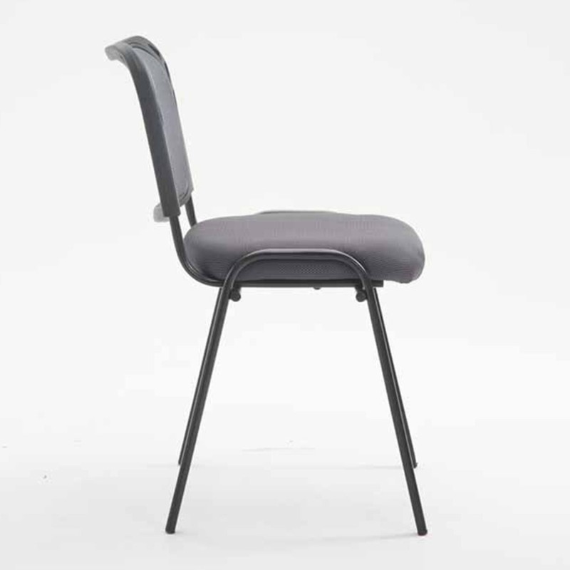 Silla de confidente MAIKEL, Apilable, Color Negro