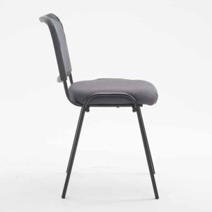 Silla de confidente MAIKEL, Apilable, Color Negro