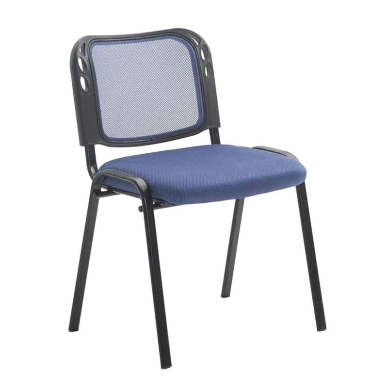 Silla de confidente MAIKEL, Apilable, Color Negro