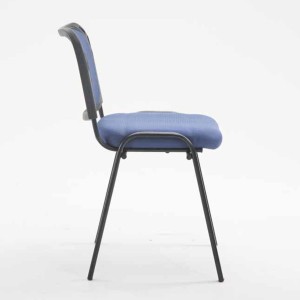 Silla de confidente MAIKEL, Apilable, Color Negro
