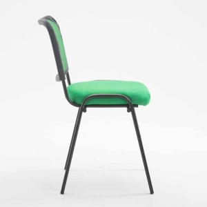 Silla de confidente MAIKEL, Apilable, Color Negro