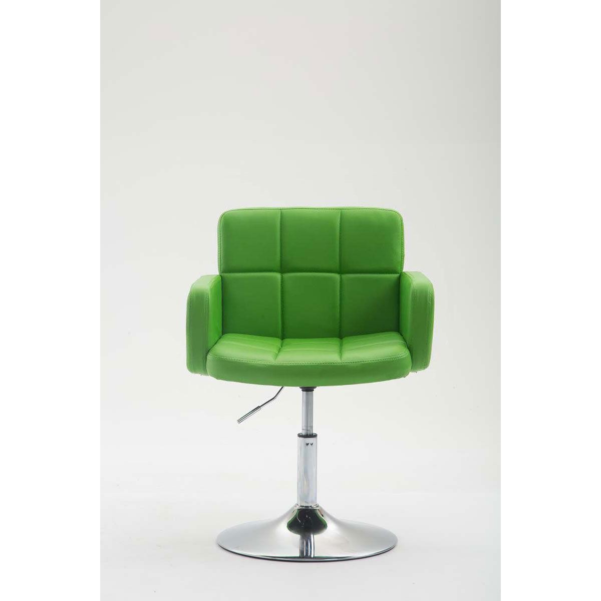 Silla de Confidente NADIR, Ajustable en Altura, Base Metálica, en Piel color Negro