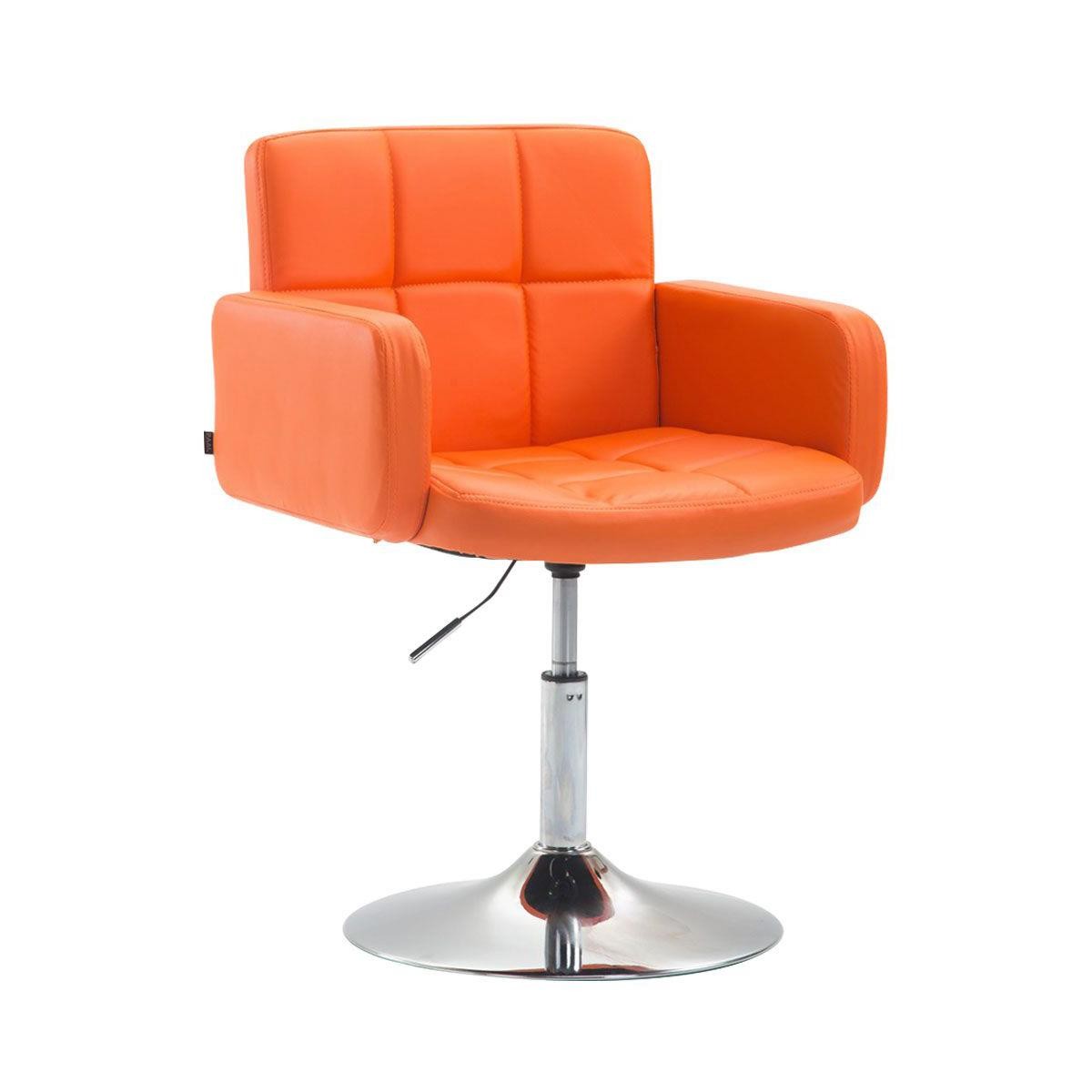 Silla de Confidente NADIR, Ajustable en Altura, Base Metálica, en Piel color Negro