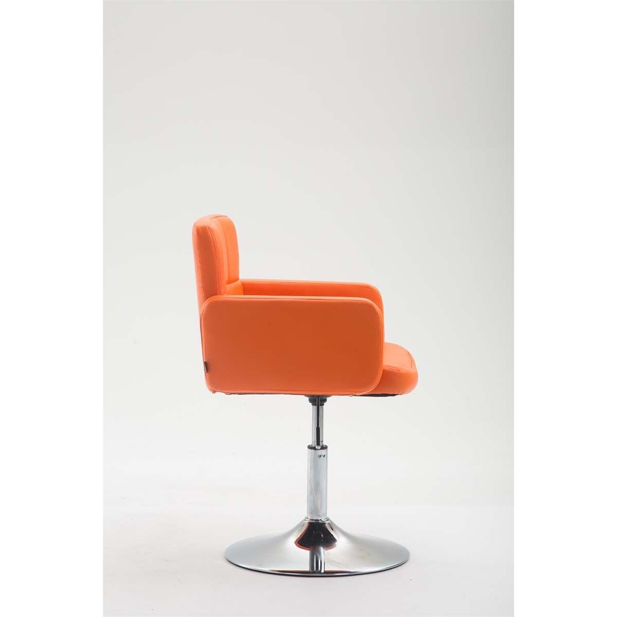 Silla de Confidente NADIR, Ajustable en Altura, Base Metálica, en Piel color Negro