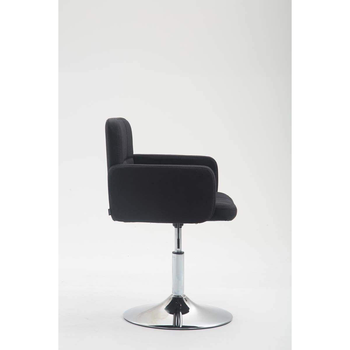 Silla de Confidente NADIR TELA, Ajustable en Altura, Base Metálica, color Negro