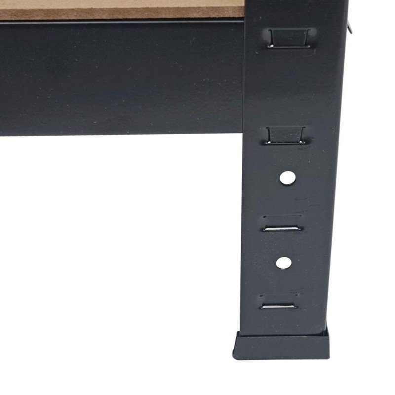 Estantería ASHER, 160x80x40cm, Color Negro