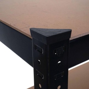 Estantería ASHER, 160x80x40cm, Color Negro