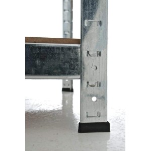 Estantería Metálica AGATA, 90x40x200 cm, 5 Estantes, color Negro