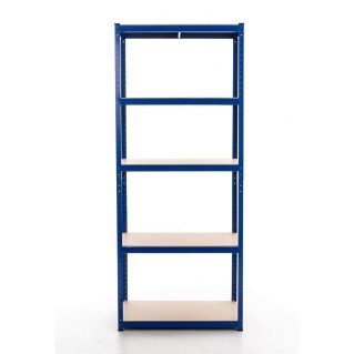 Estantería Metálica AGATA, 90x45x180 cm, 5 Estantes, color Azul 2