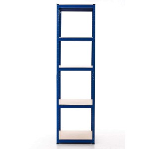 Estantería Metálica AGATA, 90x45x180 cm, 5 Estantes, color Azul