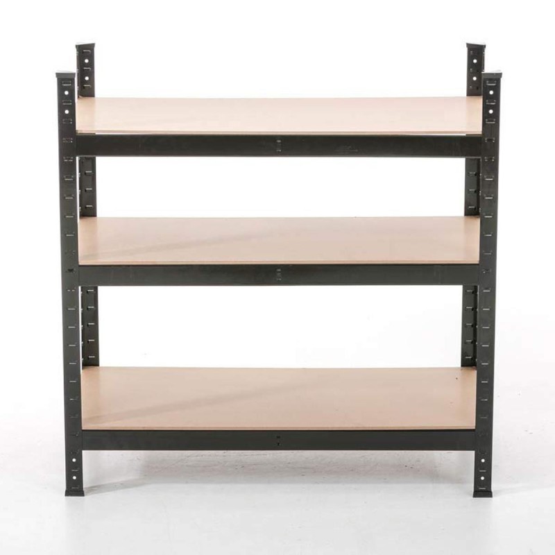 Estantería Metálica AGATA, 90x45x90 cm, 3 Estantes, color Negro