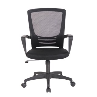 Silla de Oficina MALIBU, Tela Y Malla Transpirable, Color Negro 2