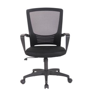 Silla de Oficina MALIBU, Tela Y Malla Transpirable, Color Negro
