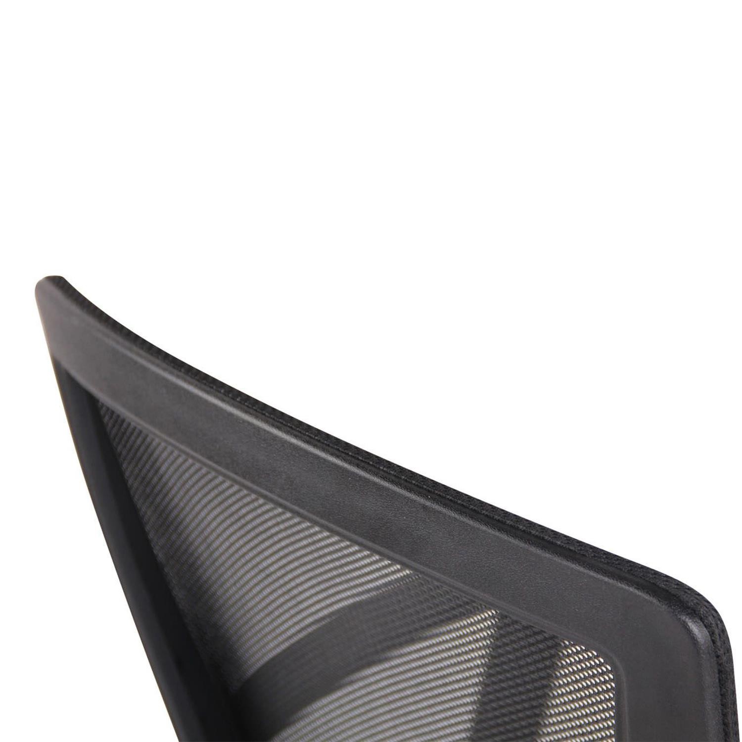 Silla de Oficina MALIBU, Llamativo Diseño, En Malla Transpirable y Tela, Color Negro