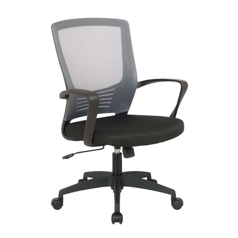 Silla de Oficina MALIBU, Tela Y Malla Transpirable, Color Negro
