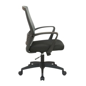 Silla de Oficina MALIBU, Tela Y Malla Transpirable, Color Negro